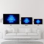 Wallity Pintura Decorativa de Vidrio Templado Multicolor 46 x 72 cm